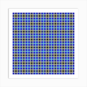 Plaid Fabric 208 Art Print