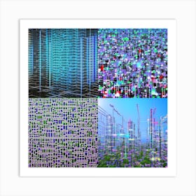 Abstract Cityscape Art Print