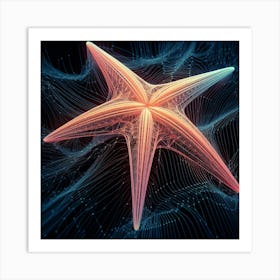 3d Starfish Art Print