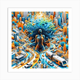 Cityscape 12 Art Print