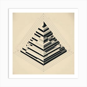 Geometric Pyramid Art Print