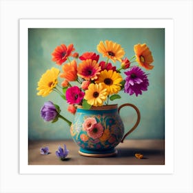 Flowers In A Vase 2 Art Print