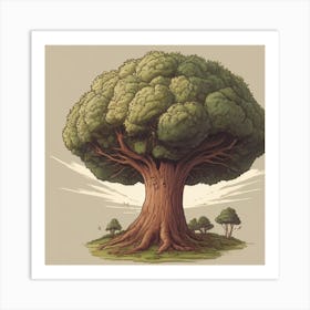 sad tree Art Print