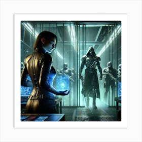 Echoes Of The Vanguard Episode3 Zoya And Darius 1024x1024 Art Print