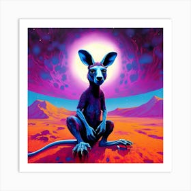 Kangaroo Surrealist Art Print