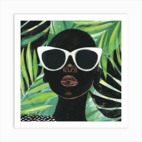 Black Woman With Sunglasses 4 Art Print