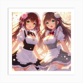 Maid Anime Art Print