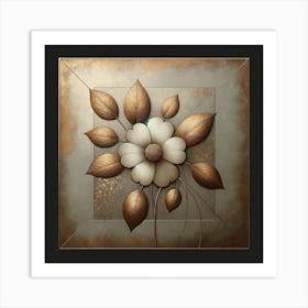 Abstract Flower Painting 1 Art Print