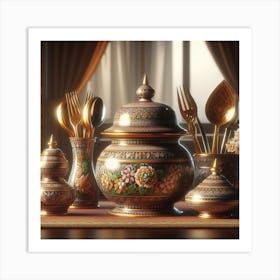 Thai Traditional Tableware Art Print