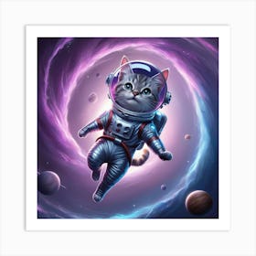 Cat In Space 1 Art Print