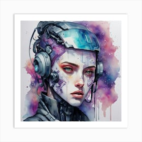 Futuristic Girl 6 Art Print