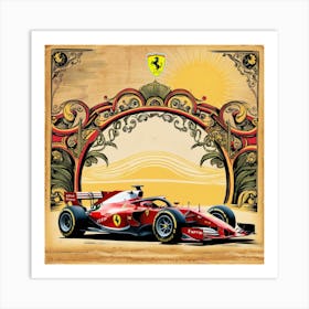 Ferrari F1 Car Art Print