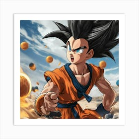 Dragon Ball Z Wallpaper 30 Art Print