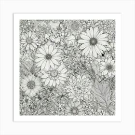 Dahlias 2 Art Print