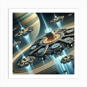 Orbital Strike Platforms 1024x1024 Art Print