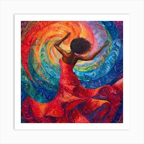 Dancer By Person Art Print