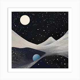 'The Moon And Stars' Art Print