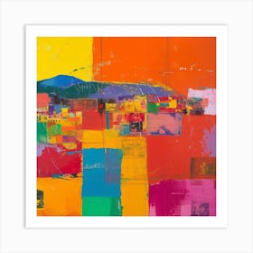 Abstract Travel Collection Bogota Colombia 2 Art Print