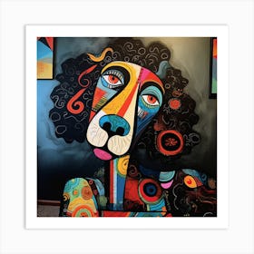 Poodle Painting Poster