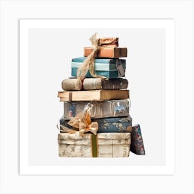 Stack Of Gift Boxes 1 Art Print