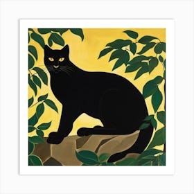 Black Cat Art Print