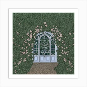 Cinderellas House Nestled In A Tranquil Forest Glade Boasts Walls Adorned With Climbing Roses Th (4) Art Print