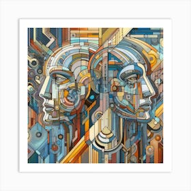 Futuristic Abstract Art 1 Art Print