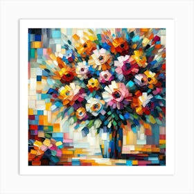 Flowers In A Vase 23 Art Print