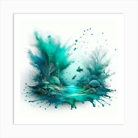 Splatter Painting 5 Art Print