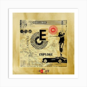 The Dadaist Alphabet: E Art Print