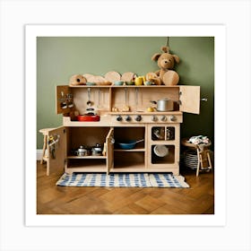 Wooden Play Kitchens Similar To The One On Www 1 Art Print