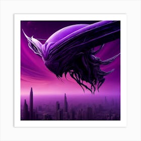 Alien Spaceship Art Print