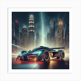 Futuristic Racing Car 34 Poster