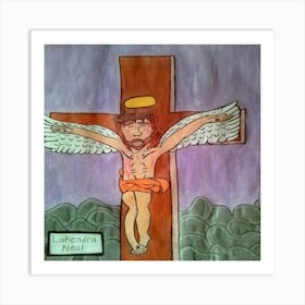 Jesus On The Cross Art Print