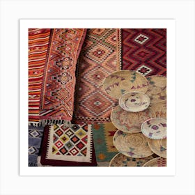 Rugs And Baskets Art Print