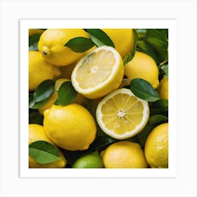 Lemons And Limes Art Print