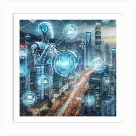 Futuristic Cityscape 22 Art Print