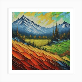 Mountain Landscape Art Print