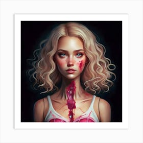 Butchered Barbie 9 Art Print