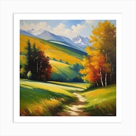 Autumn Path 7 Art Print