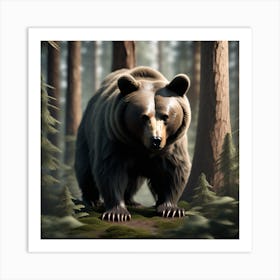 Bear In The Forest 5 Art Print