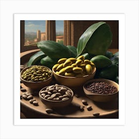 Olives And Nuts Art Print