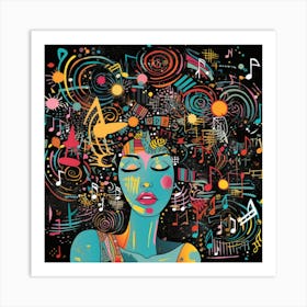 Music Girl 1 Art Print