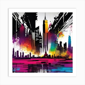 New York City Skyline 49 Art Print