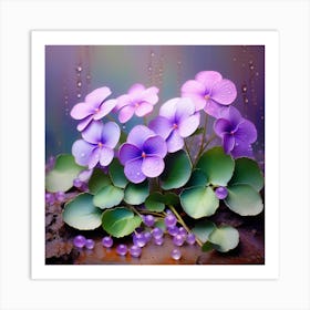 Violets 20 Art Print