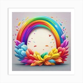 Rainbow Frame 1 Art Print