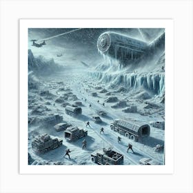 Glacial Cataclysm Effect Art Print