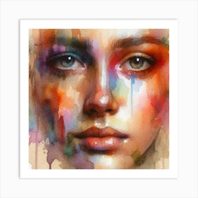 Portrait Of A Woman 65 Art Print