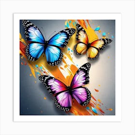 Butterfly Painting 50 Art Print