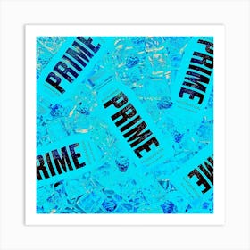 Prime blue raspberry drink print Art Print